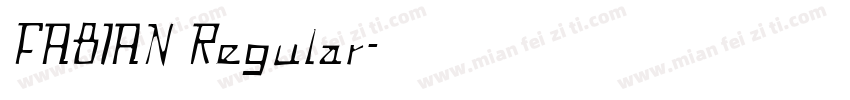 FABIAN Regular字体转换
